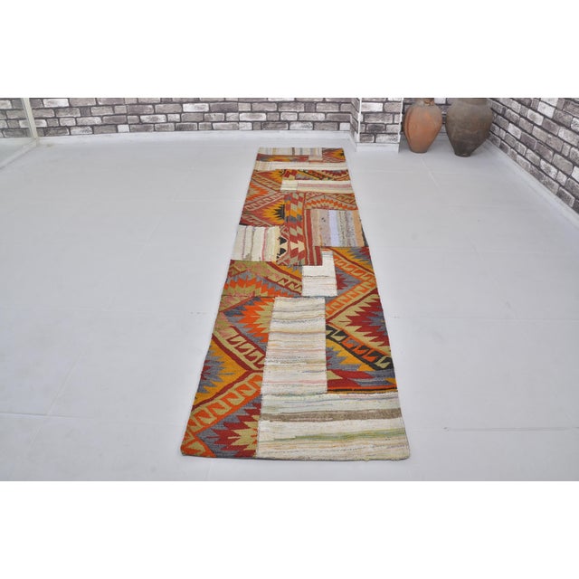 Vintage Hallway Runner Rug, 1960 For Sale - Image 10 of 10