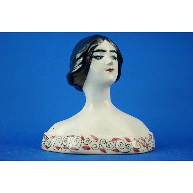 20th Century Ceramic Bust of a Woman from M.I.C.A. Factory, Sesto Fiorentino, Italy, 1920s For Sale - Image 11 of 18
