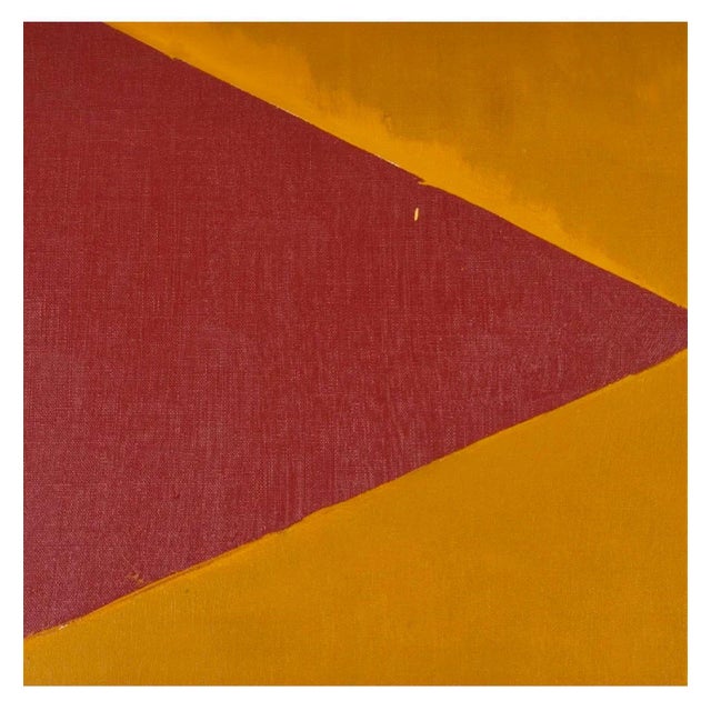 Budd Hopkins, Large Budd Hopkins Modernist Hard Edged Abstract Expressionist Oil Painting 1965 For Sale In Miami - Image 6 of 18