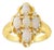 Opal Cluster Diamond Ring, Size 7.5 For Sale
