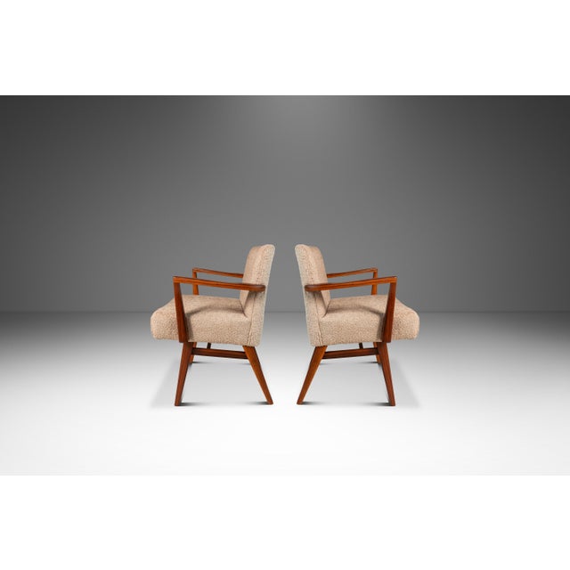 Introducing a limited set of two restored Model C-108 armchairs designed by Jens Risom for Jens Risom Design. Constructed...