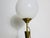 Metal Italian Brass and Glass Table Lamp, 1960s For Sale - Image 7 of 15