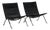 PK22 Lounge Chairs by Poul Kjærholm for Fritz Hansen, Denmark, 1950s, Set of 2 For Sale