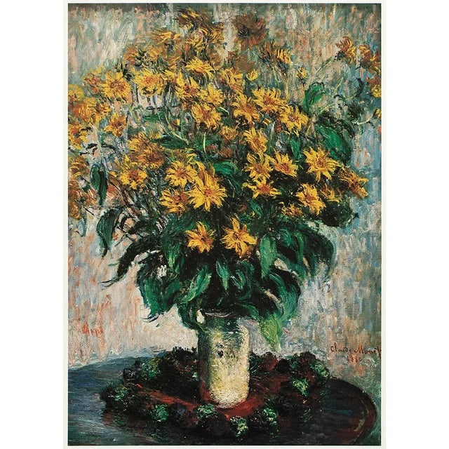 1977 After Claude "Vase of Chrysanthemums", Large FullColor