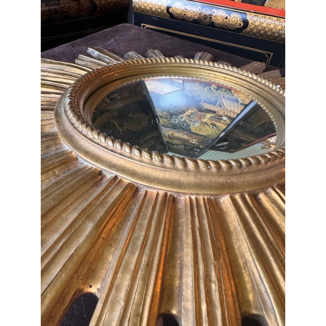 1960s Antique Sunburst Mirror For Sale - Image 5 of 9