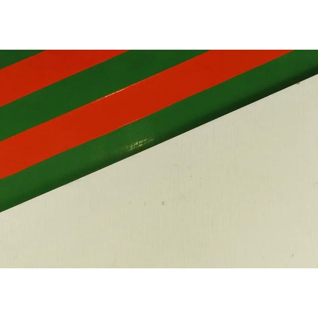 Untitled is a contemporary artwork realized by Renato Livi in 1971. Mixed colored enamel on board.