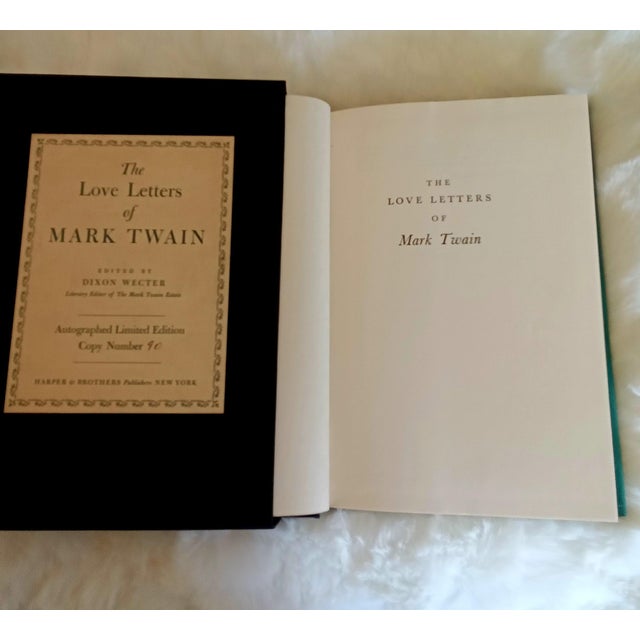 20th Century Mark Twain ,Autographed Limited Edition ,"The Love Letters ". For Sale - Image 4 of 13