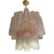 Venini-Style Pink Murano Glass Tronchi Chandelier by Simoeng For Sale - Image 7 of 7
