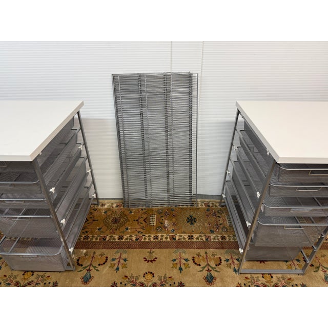 2010s The Container Store Elfa Classic Desks With Drawers, Pair For Sale - Image 5 of 12