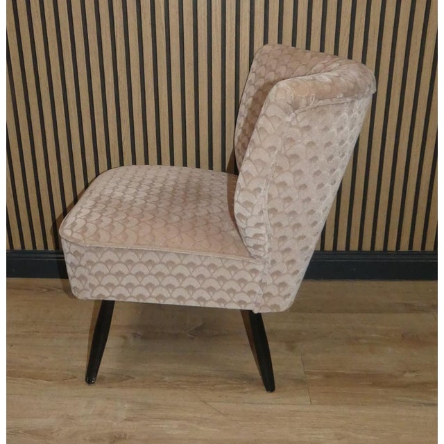 Wood Small Cocktail Chair in Gray, 1960s For Sale - Image 7 of 9