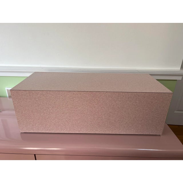 Mid-Century Modern 1980 Formica Pink Pedestal For Sale - Image 3 of 8