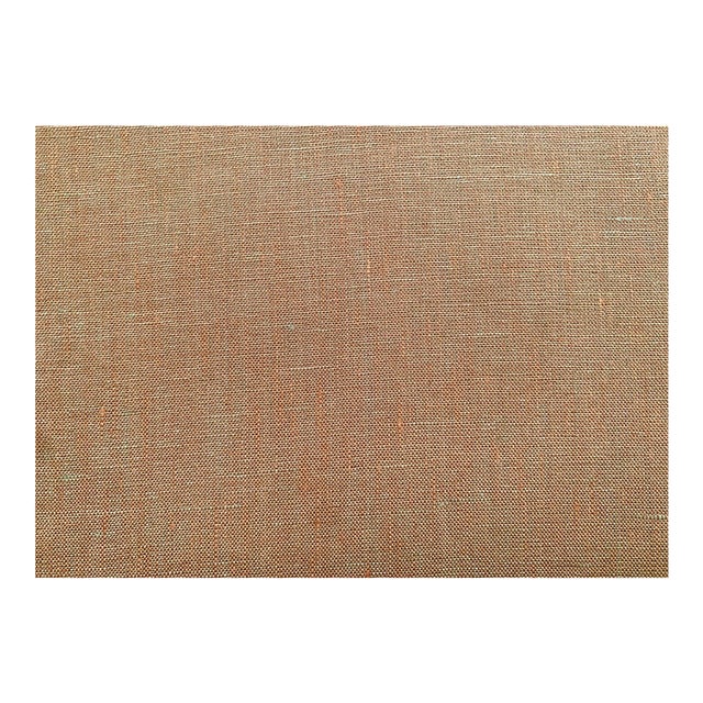 Plum Textiles Sequoia Copper Linen For Sale