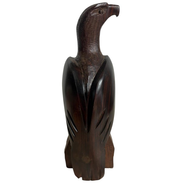 Vintage 1960’s Ironwood Hand Carved Eagle Bird Folk Art For Sale - Image 9 of 11