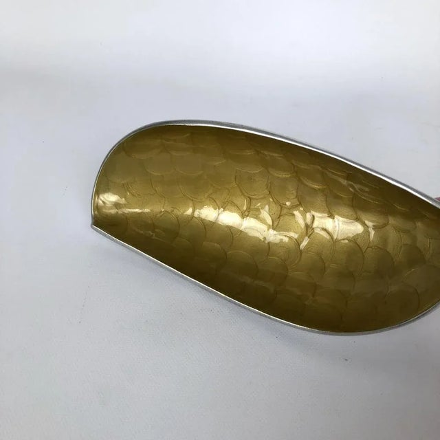 Vintage Italian Enamelled Aluminum Dish, 1970s For Sale - Image 9 of 11