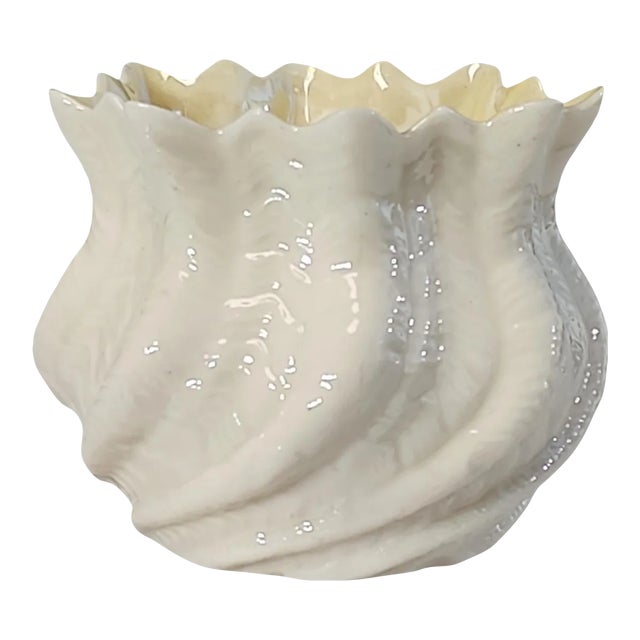 Belleek 2nd Mark 1891-1926 Neptune Salt Cellar For Sale
