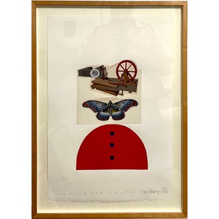Ivan Chermayeff, Surrealist Photo Collage Assemblage Art Butterfly Mouth Ivan Chermayeff, 2002 For Sale