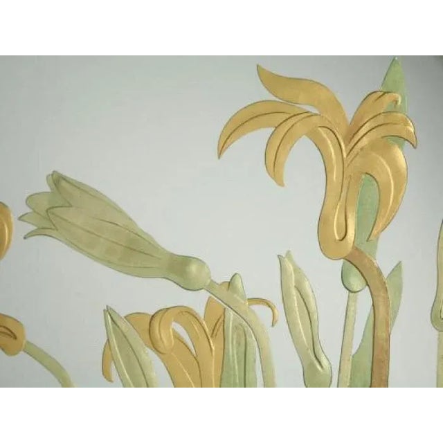 1910s Large (22 x 91") Antique Eglomise Mirror For Sale - Image 5 of 7