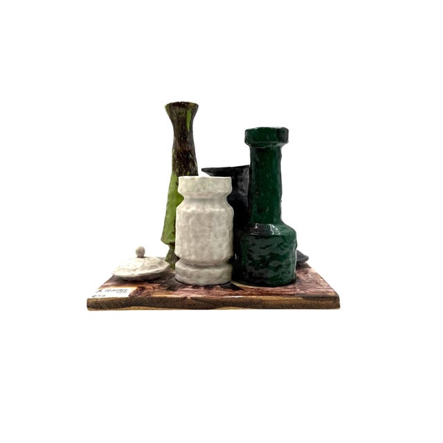 Arnaldo Miniati, Morandi Allegory Sculpture, 1971, Ceramic For Sale - Image 11 of 18
