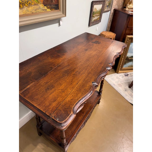 French Walnut Console Table For Sale - Image 9 of 14