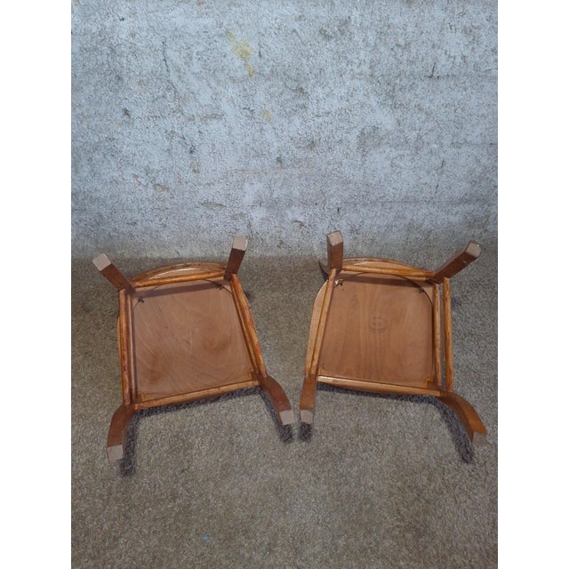 Bistro Chairs in Beech from Luterma, 1950s, Set of 8 For Sale - Image 10 of 16