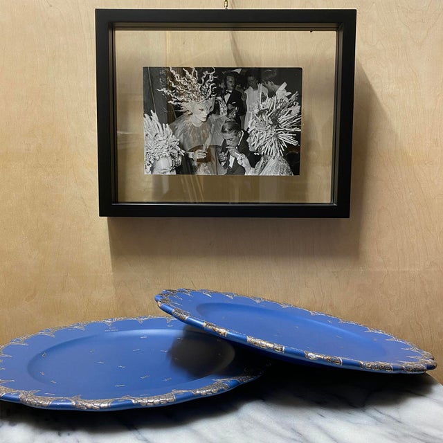 Mid 20th Century Two Emilia Castillo Ceramic and Silver Inlay Plates For Sale - Image 15 of 16