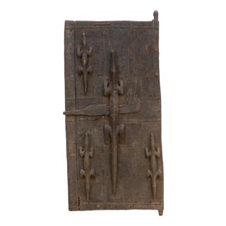 Museum Quality Antique Crocodile Dogon Door For Sale