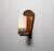 Black Italian Bronze and Black-Lacquered Steel Wall Sconce with Opaline Glass, 1950s For Sale - Image 8 of 9