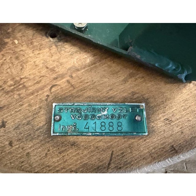 Industrial Green Workshop Stool, 1960s For Sale - Image 15 of 17