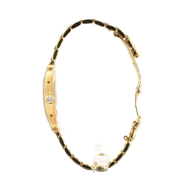 Cartier Cartier Tank Américaine Diamond Bezel Quartz 18k Gold Watch For Sale - Image 4 of 10