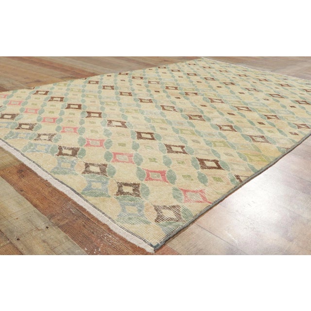 Textile Vintage Turkish Sivas Rug - 04'11 X 07'06 For Sale - Image 7 of 10