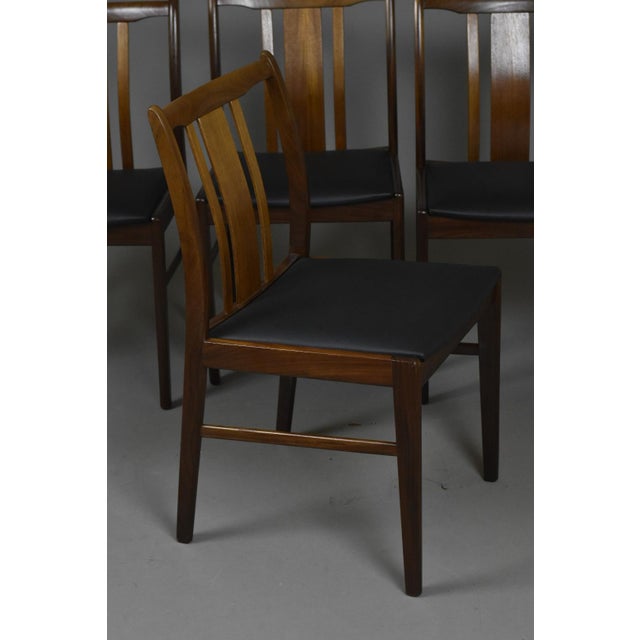 Vintage Danish Dining Chairs in Afromosia Wood, 1960s, Set of 4 For Sale - Image 12 of 16
