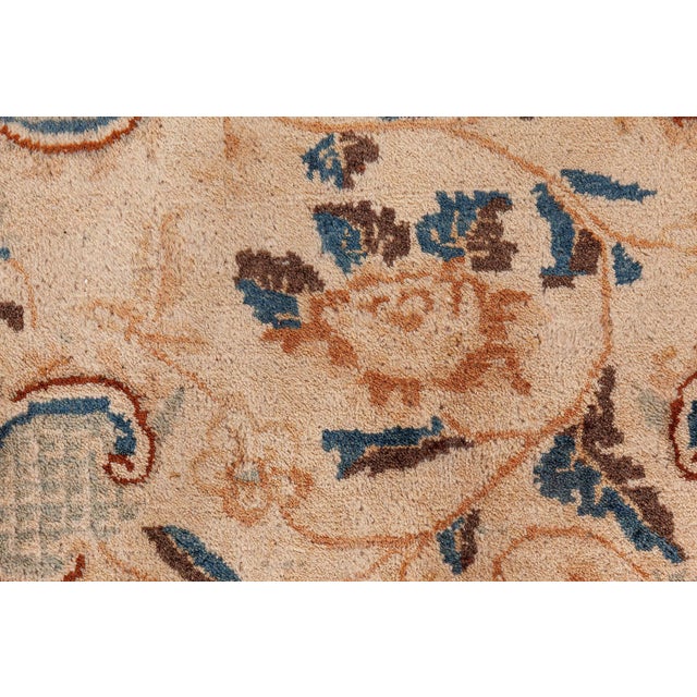 Antique Persian Kirman Handmade Wool Rug For Sale - Image 4 of 8