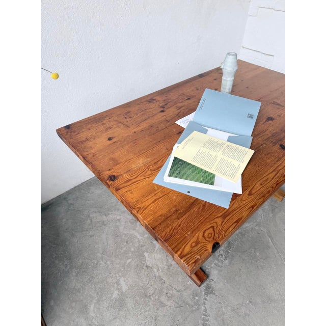 Vintage Dining Table in Pine, 1960s For Sale - Image 17 of 18