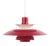 Model PH 5 Pendant in Red Lacquered Metal by Poul Henningsen for Louis Poulsen For Sale