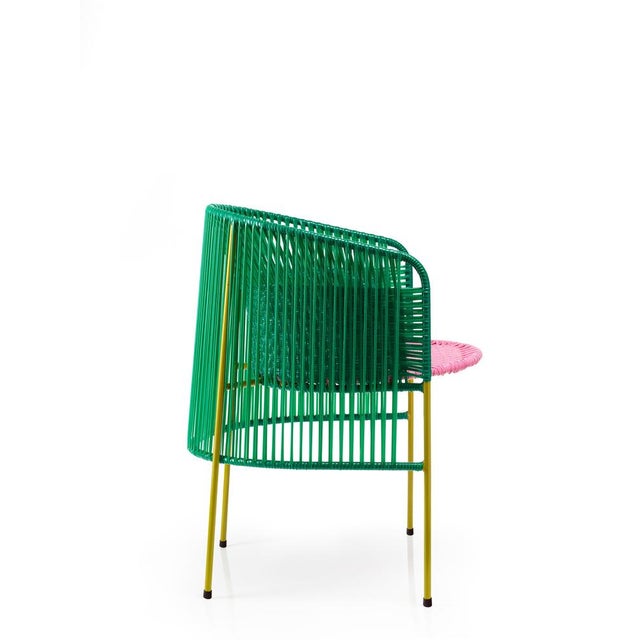 Green Caribe Dining Chair by Sebastian Herkner, Set of 4 For Sale - Image 4 of 18