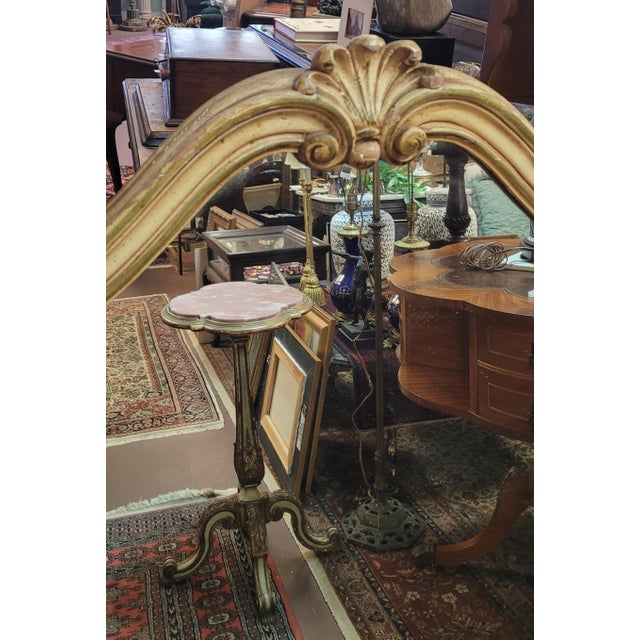 Cream Venetian Style 1950s Wall Mirror For Sale - Image 8 of 13