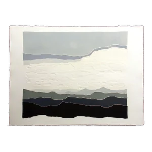 1980s Martha Slaymaker "The Ancient Ones" Signed #Ed Collagraph Fine Art Etching
