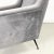 1960s Italian Modern Armchair in Light Gray Velvet with Black Metal Legs, 1960s For Sale - Image 5 of 10