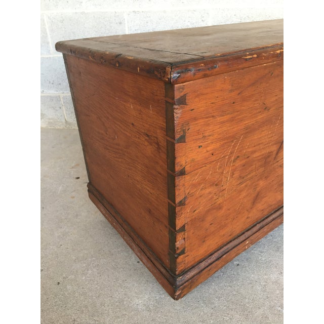 Antique Pine Dovetailed Blanket Chest Chairish