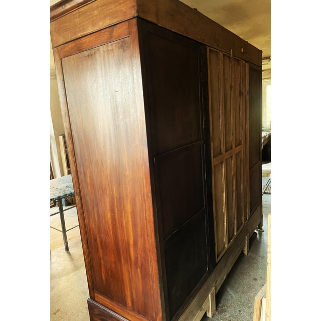 Monumental Study Wardrobe in Mahogany, 1900 For Sale - Image 14 of 18