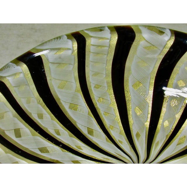 Vintage Murano Art Glass Dish For Sale - Image 9 of 13