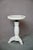 Bohemian White Piano Stool in Patinated Wood For Sale - Image 4 of 10