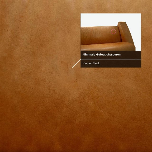 3-Seater Sofa, Lounge Chair and Ottoman in Cognac Leather from Machalke, Set of 3 For Sale - Image 12 of 18
