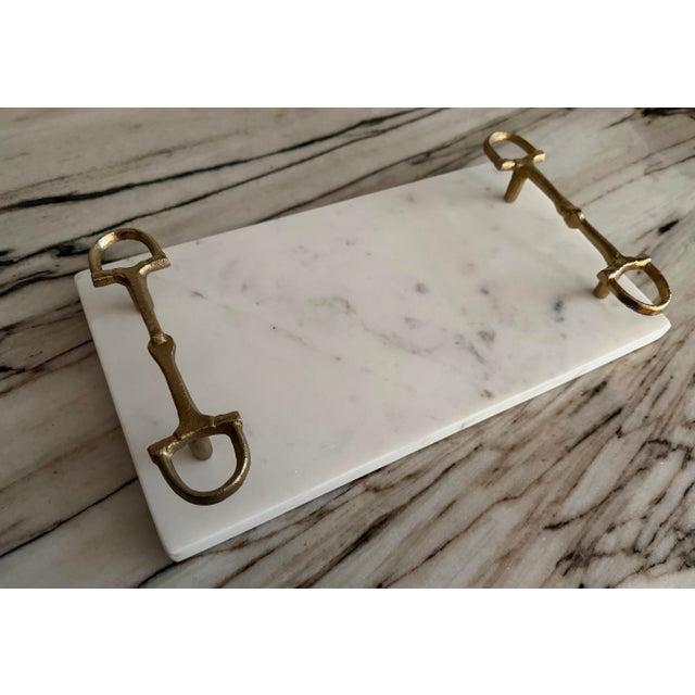 1990s 1990s Carrara Marble Horsebit Board For Sale - Image 5 of 5