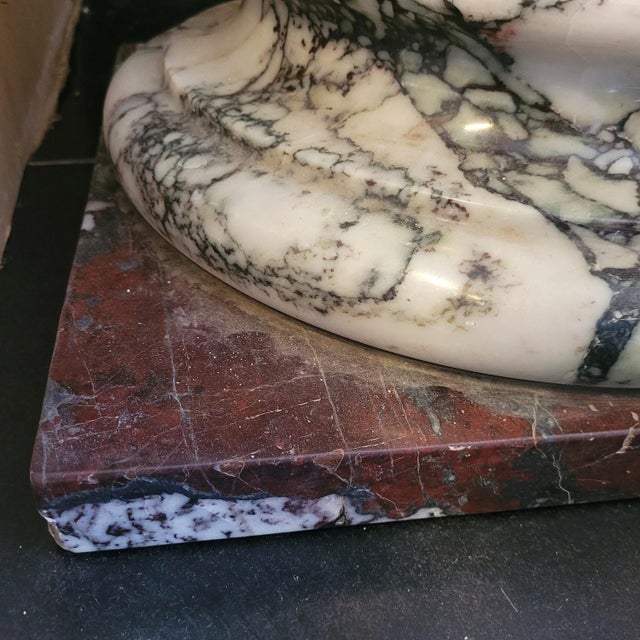 Medici Vase on Marble Column, 1900s For Sale - Image 17 of 18