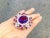 Bochic "Orient" Vintage Amethyst & Ruby & Multi Gem Ring 18K & Silver For Sale - Image 16 of 18