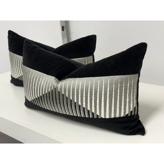 Design Plus Gallery presents an Eastern Accents Armina Lumbar Pillow, Pair. These decorative lumbar pillows showcase a...