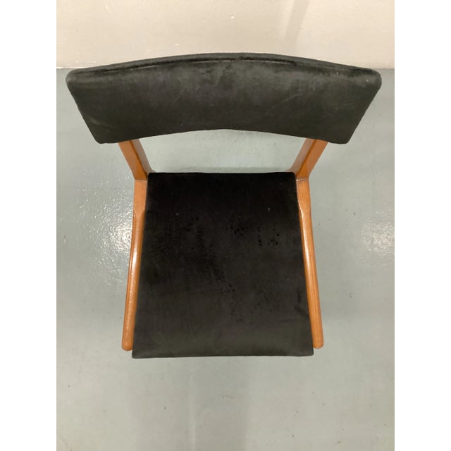 1950s Mid-Century Modern Velvet Couple Dining Chairs by Gio Ponti , Italy 1960s - Set of 2 For Sale - Image 10 of 13