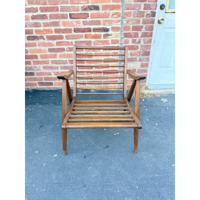 Mid Century Wooden Lounge Chair For Sale - Image 10 of 18