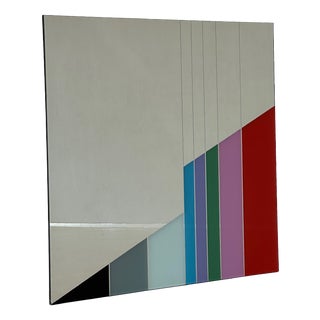 Wall Mirror by Eugenio Carmi for Acerbis Int., 1980s For Sale